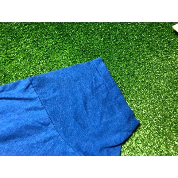 Vintage 90s Quality Built With Pride Men's Single Stitch Tee Size Medium Blue US - Picture 5 of 8